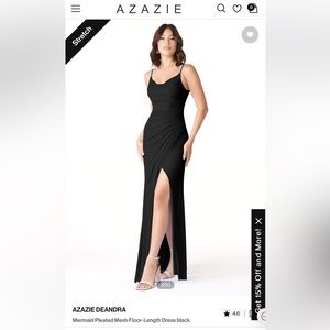 Azazie Deandra Mesh Mermaid Bridesmaid Dress UNALTERED